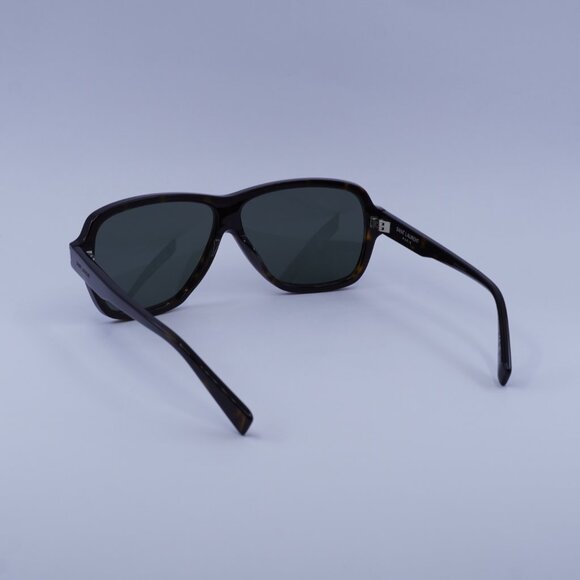 Saint Laurent SL609 CAROLYN 002 Sunglasses Havana Aviator Frame, Grey Lenses - Picture 6 of 12